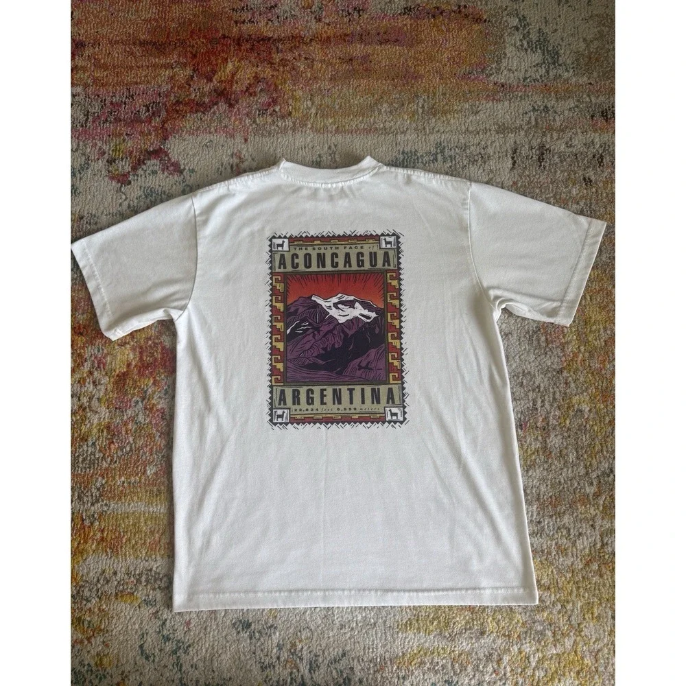 Vintage The North Face Aconcagua Argentina Mountain T-Shirt M